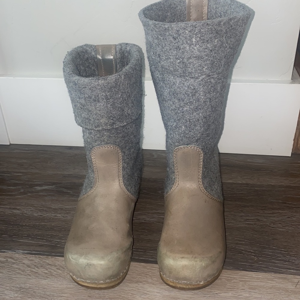 Sanita Felt Wood Clog